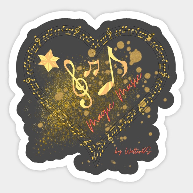 MAGIC MUSIC Sticker by WalterDS 